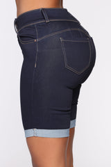 Lift Me Up Bermudashorts - Dunkler Denim