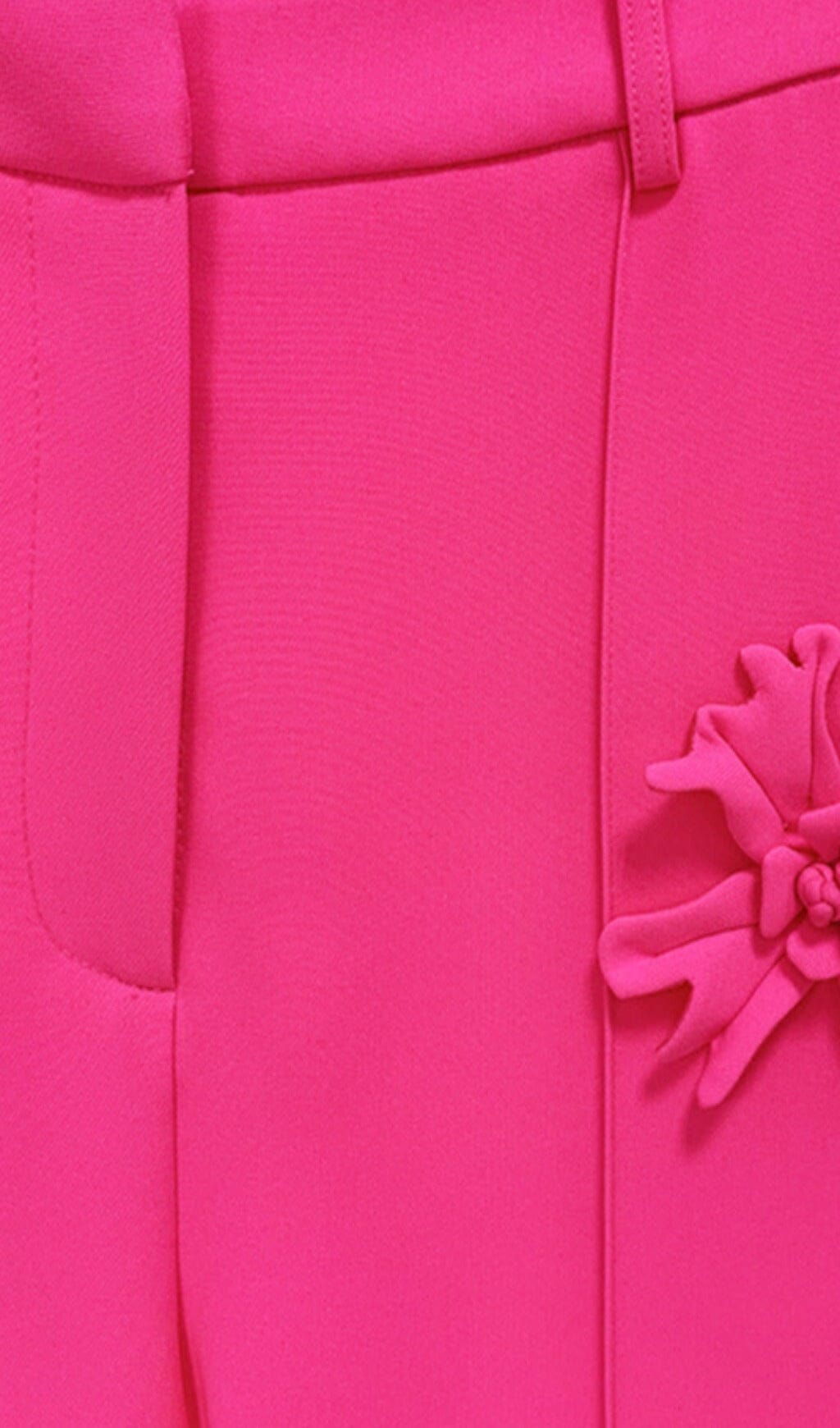 STEREO FLOWER MID-RISE JEANS in Rosa