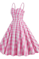 Barbie Movie Margot – Rosa kariertes Kleid