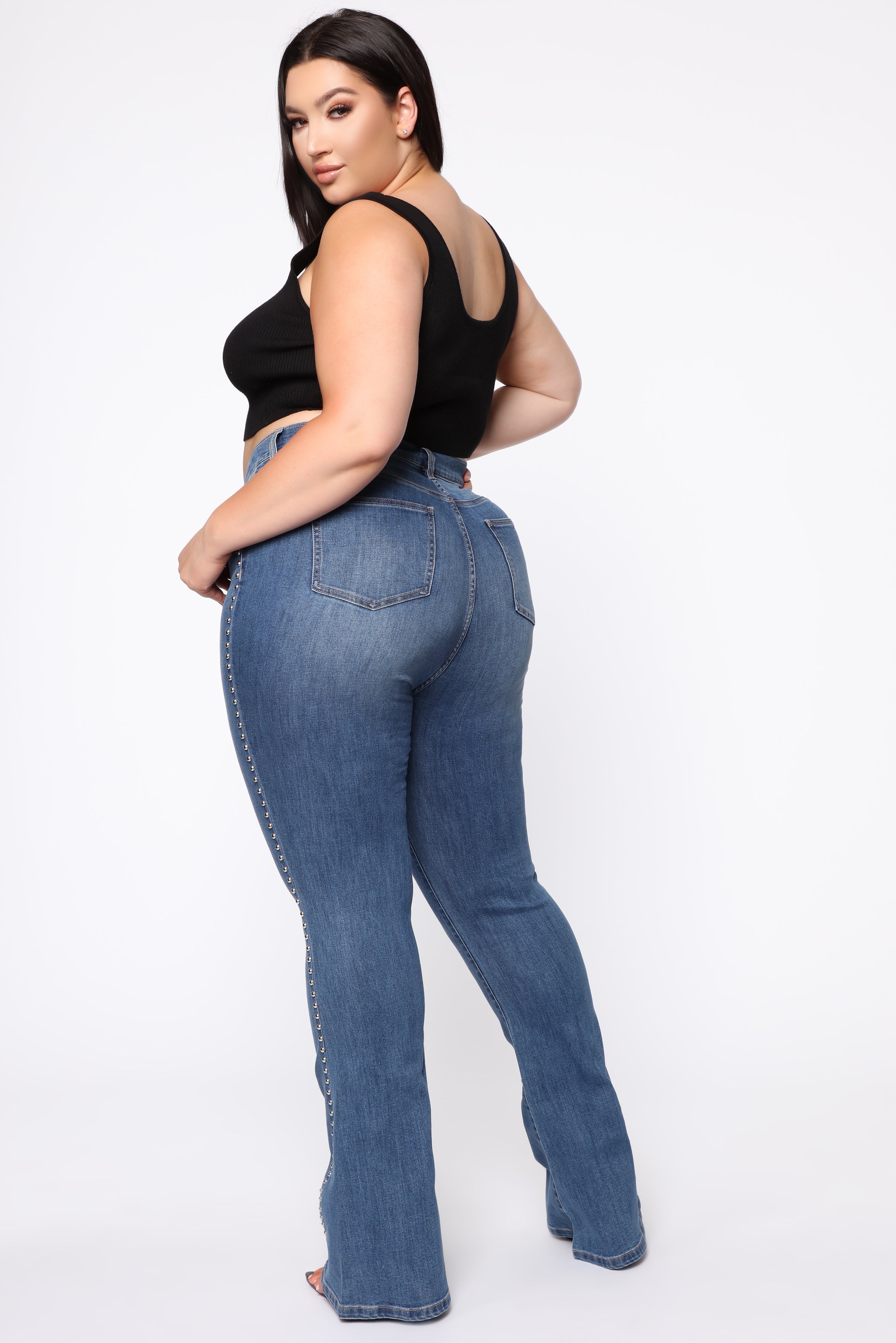 Southern Belle Flare Jeans - Medium Wash Ins Street