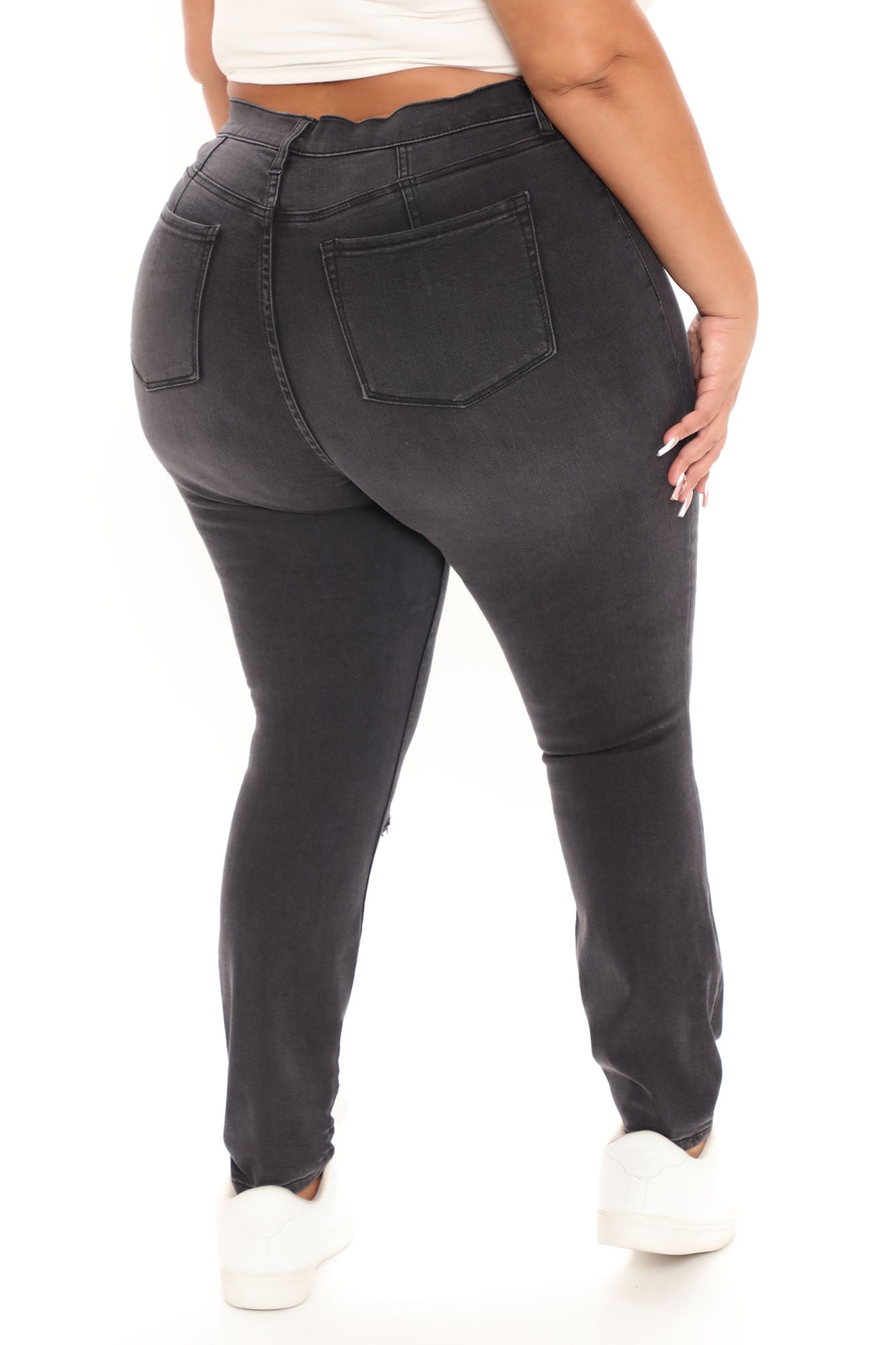 Our Favorite High Rise Skinny Jeans - Grey Ins Street