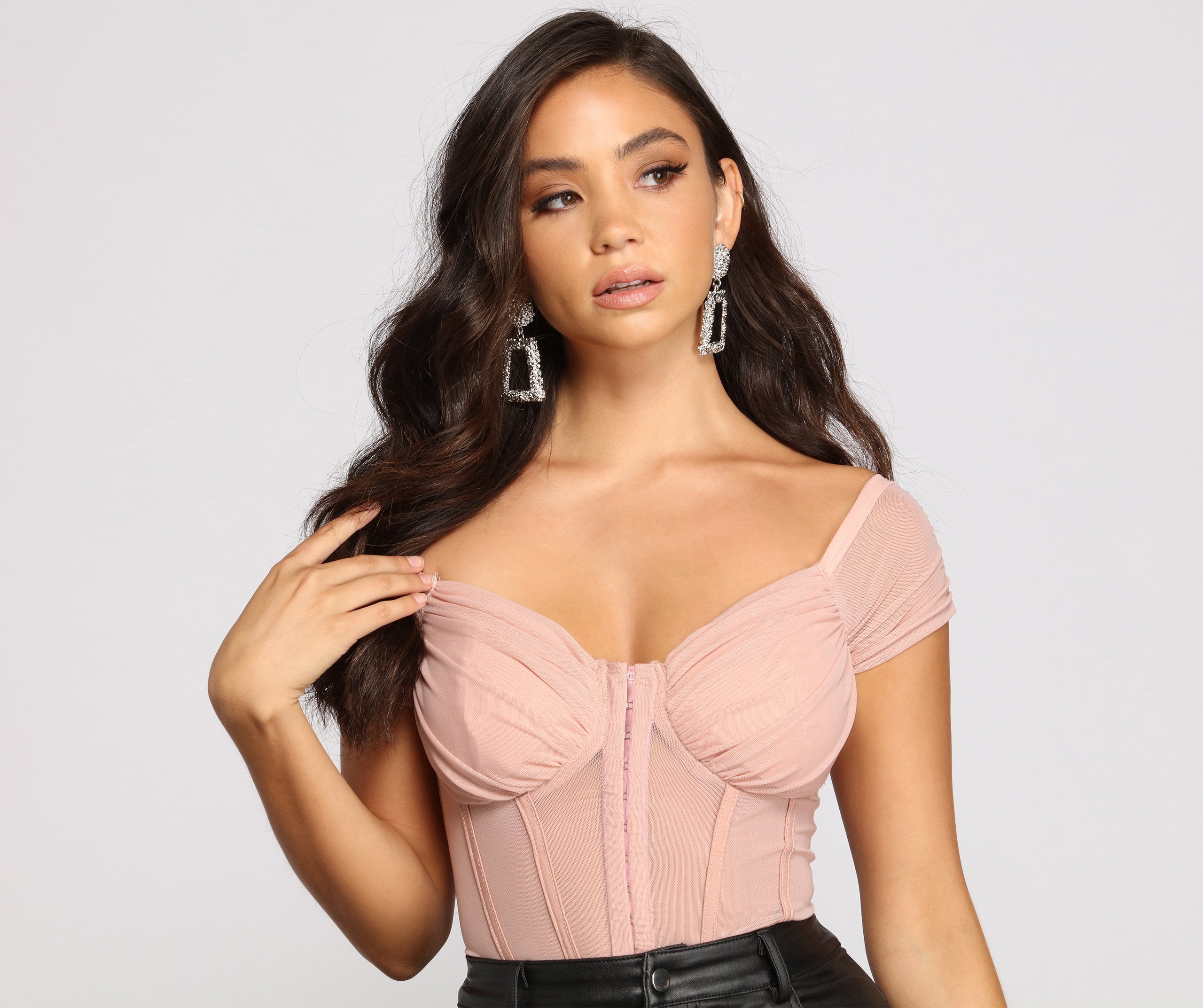So Chic – Bustier-Body aus Netzstoff