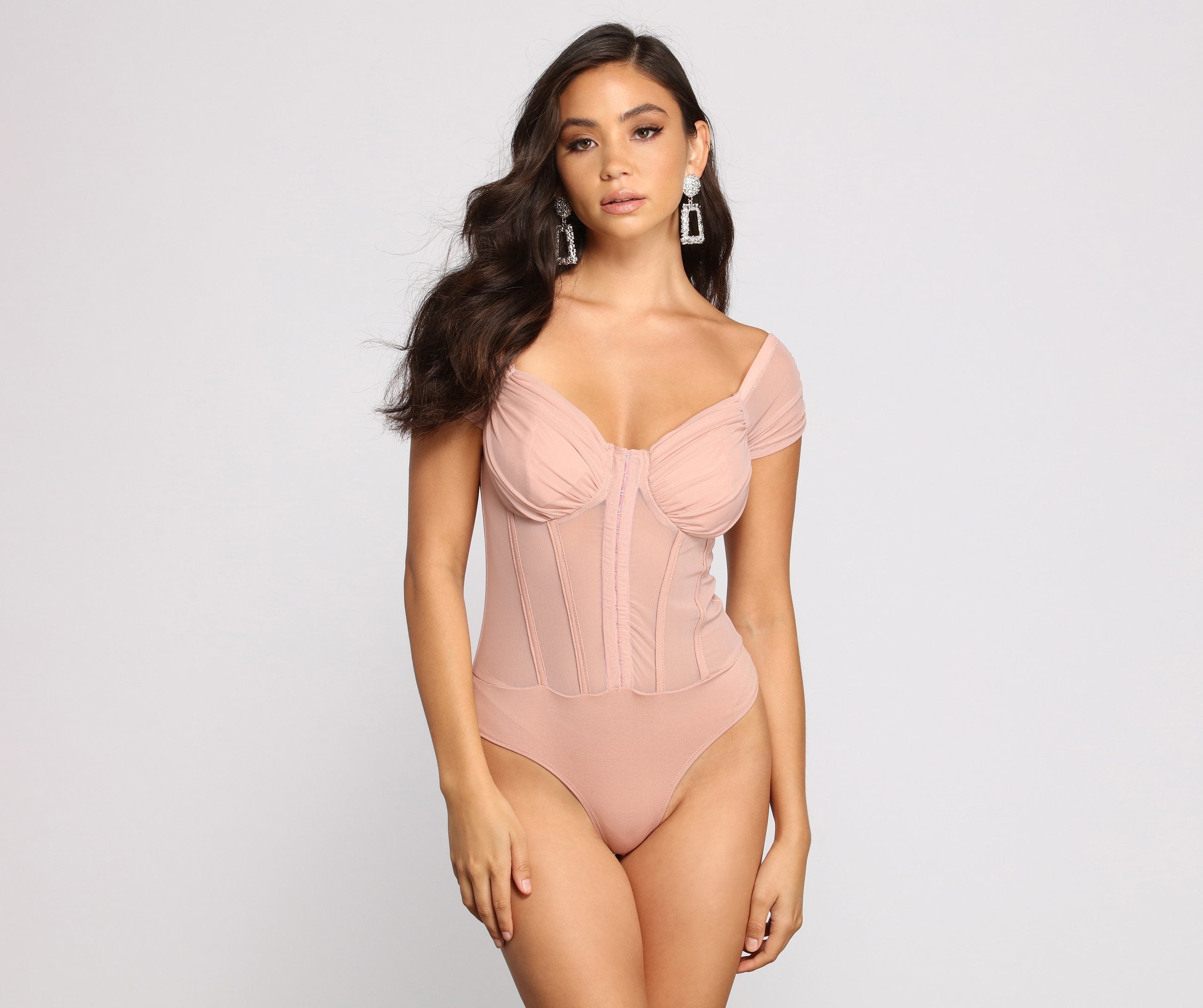 So Chic – Bustier-Body aus Netzstoff