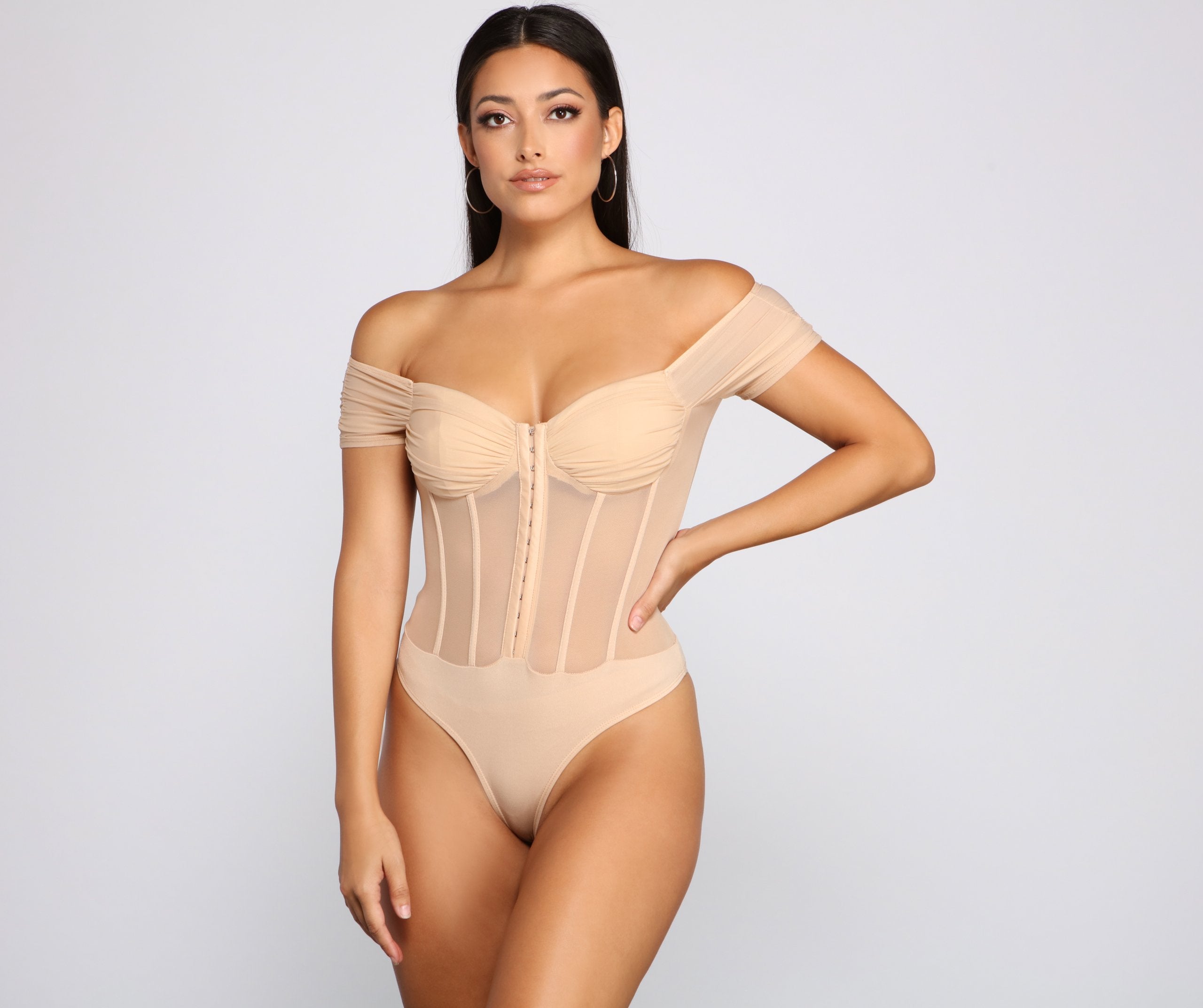 So Chic – Bustier-Body aus Netzstoff