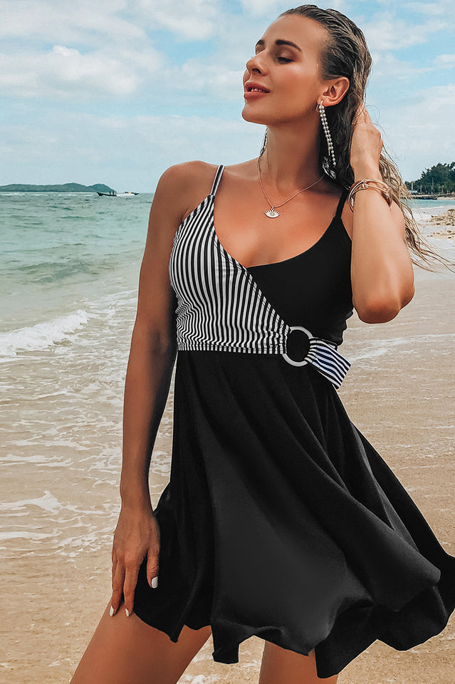 (S-XXL) Traje de baño tankini de talla grande