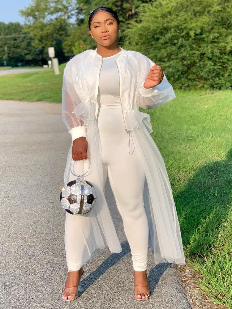 Hemdoberteil mit Netz-Patchwork