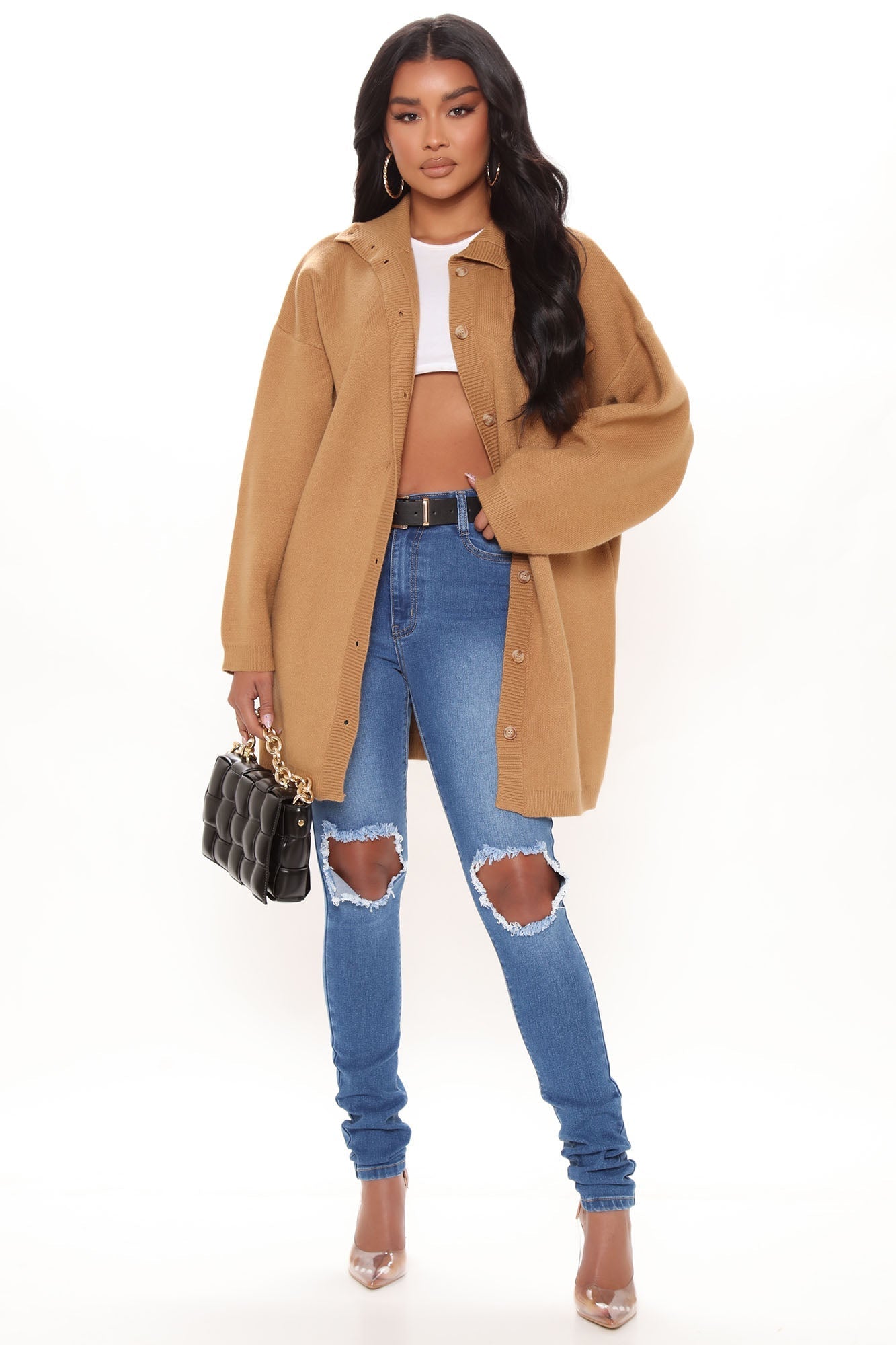 Tall Distracted High Rise Jeans – Mittelblaue Waschung