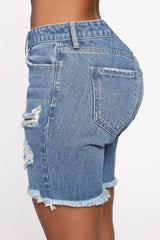 This Time Around Bermudashorts - Mittelblaue Waschung