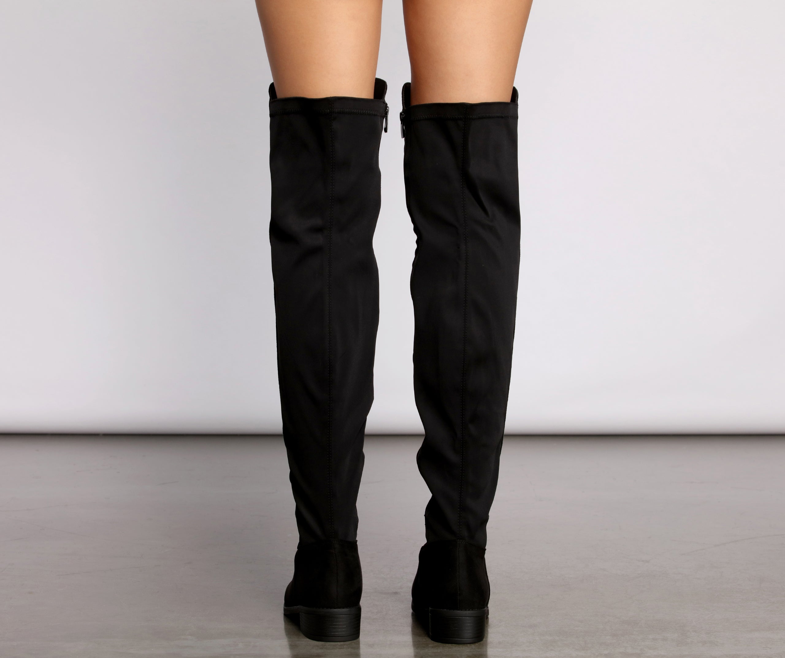Here For It Over The Knee Flat Boots Newgew