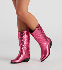 Botas vaqueras metálicas Major Glam