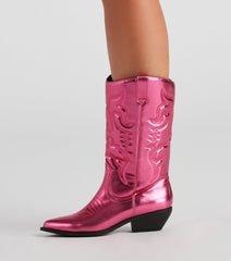 Botas vaqueras metálicas Major Glam