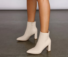 Botines de piel sintética Back To Basics