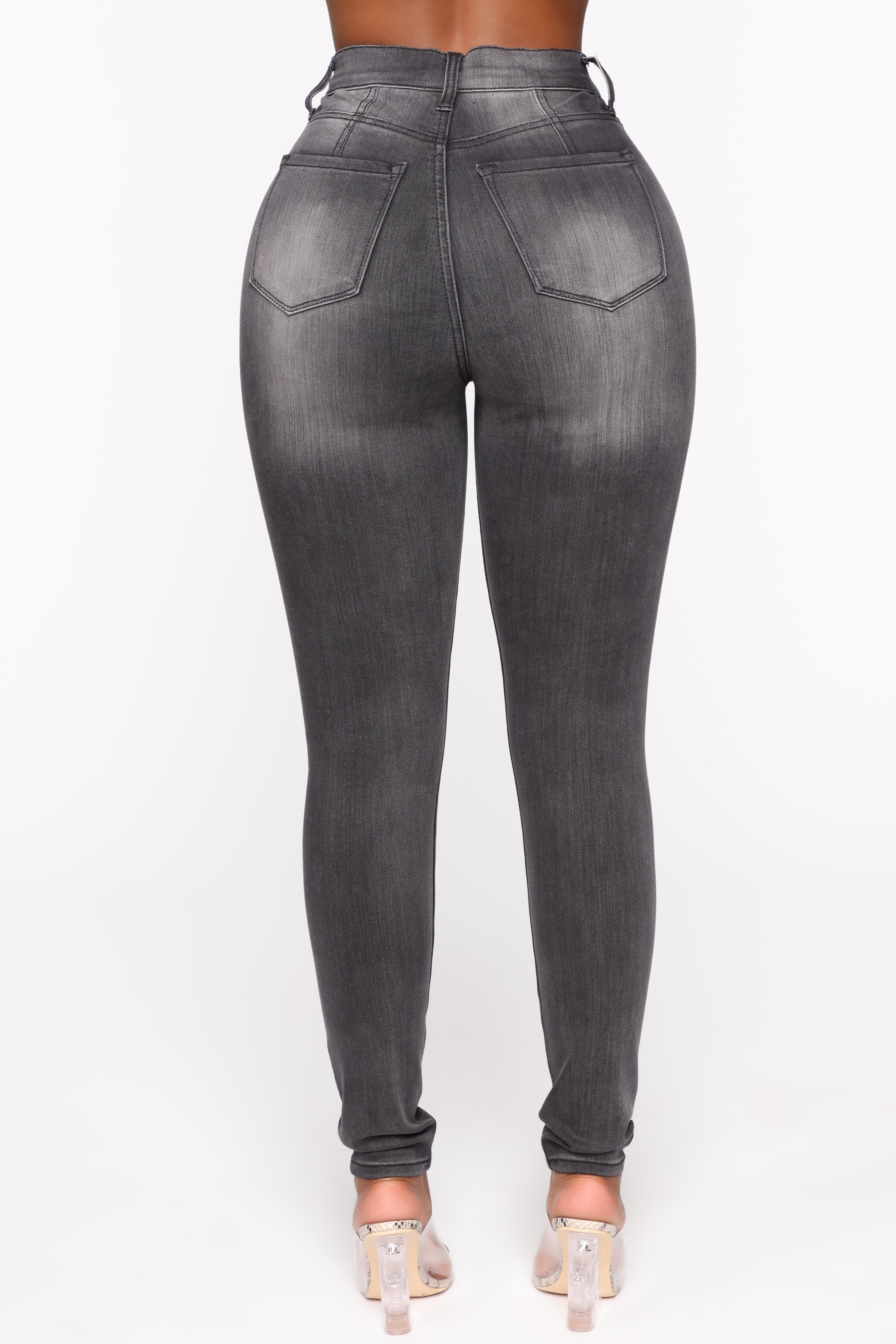Way Too High Rise Skinny Jeans - Schwarz