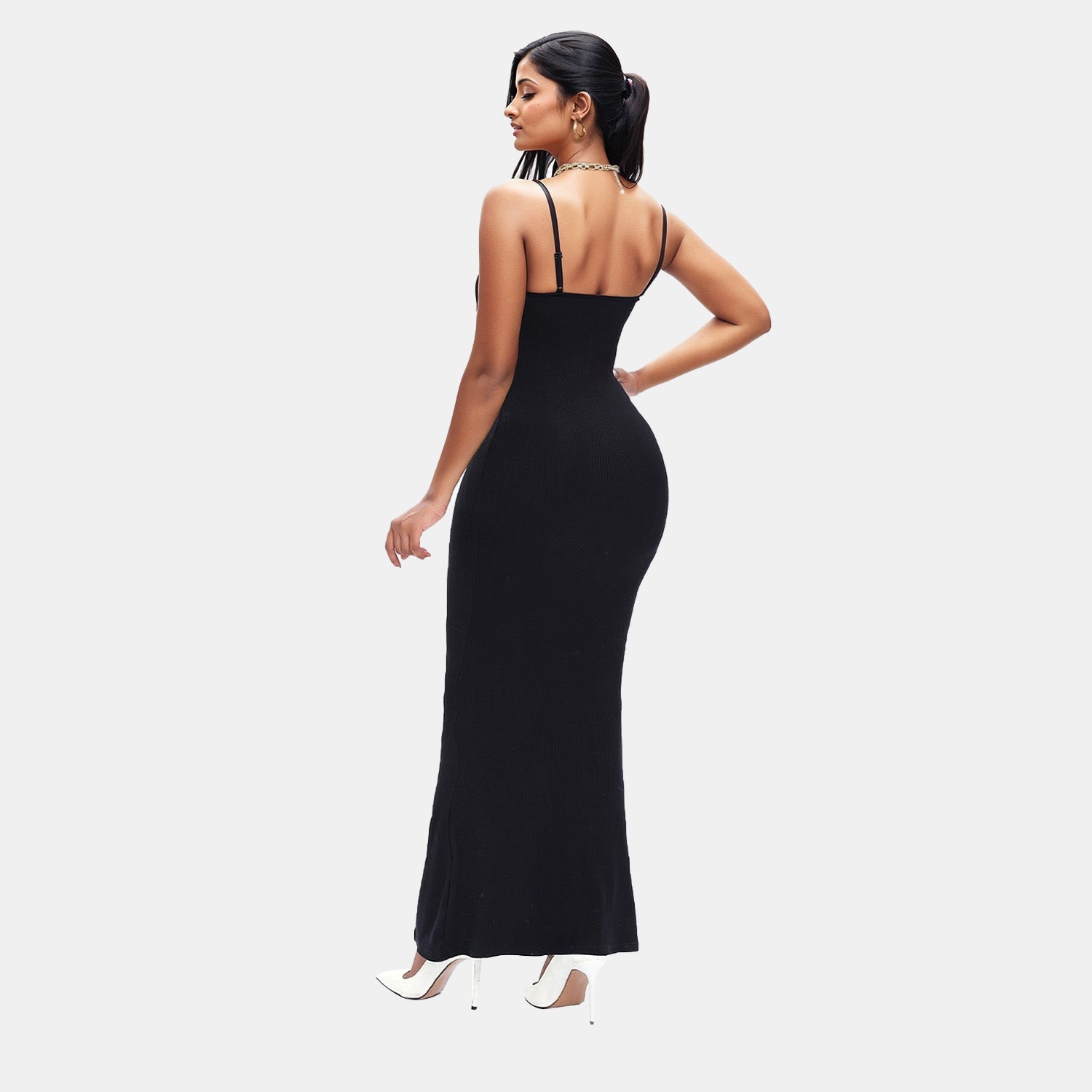 Maxikleid mit integriertem Shapewear-Slip