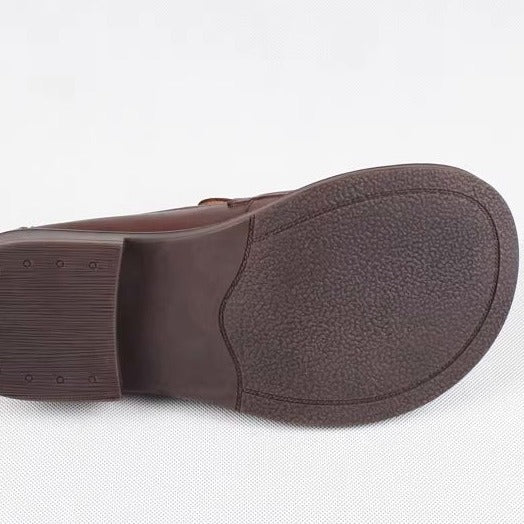 Handgemachte Loafer Big Toe Bequeme weiche Lederschuhe