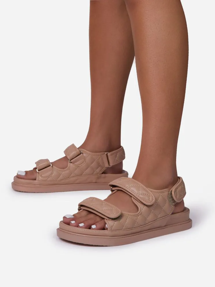Sandalen aus PU mit Doppelklettverschluss