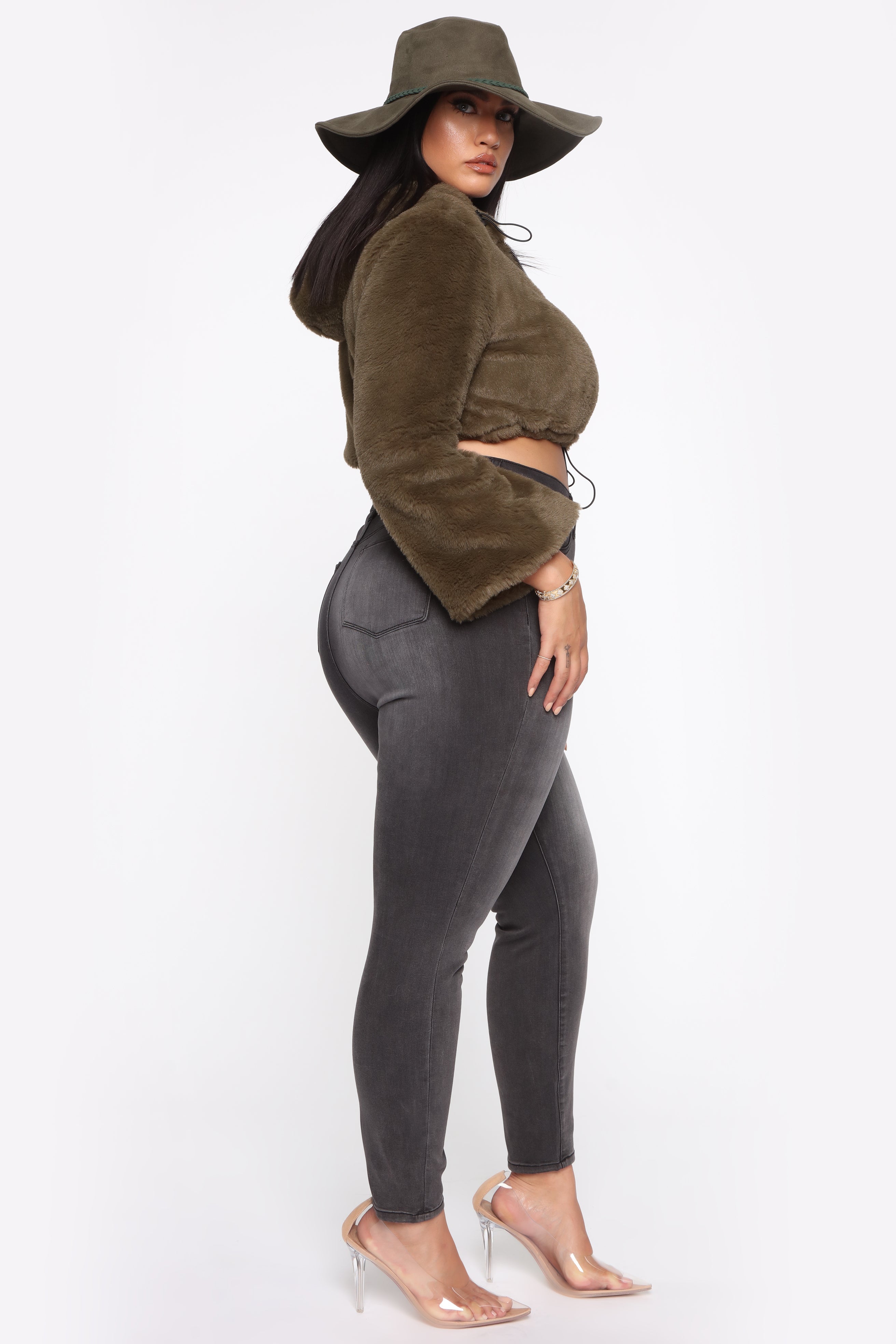 Way Too High Rise Skinny Jeans - Schwarz
