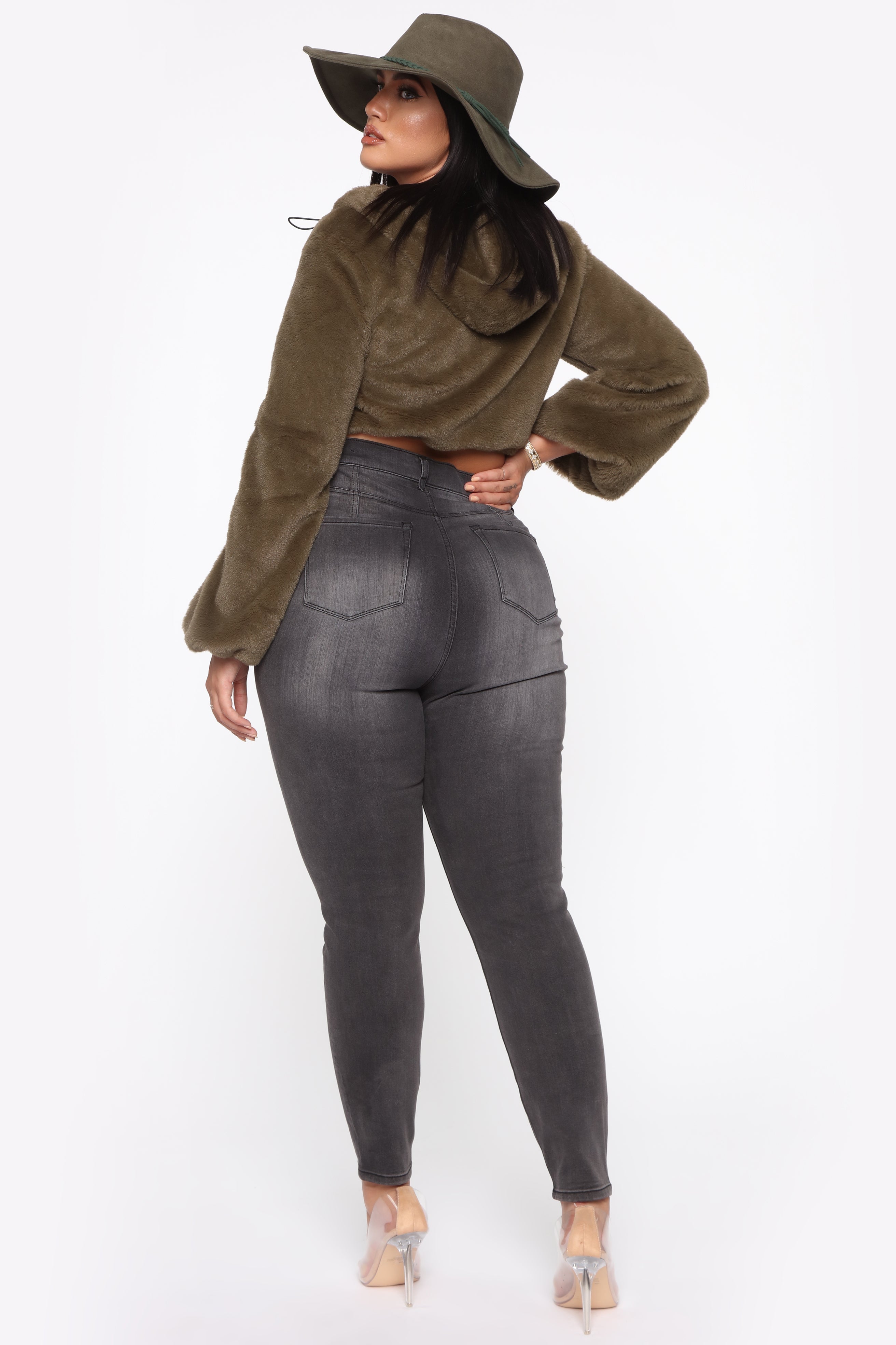 Way Too High Rise Skinny Jeans - Schwarz