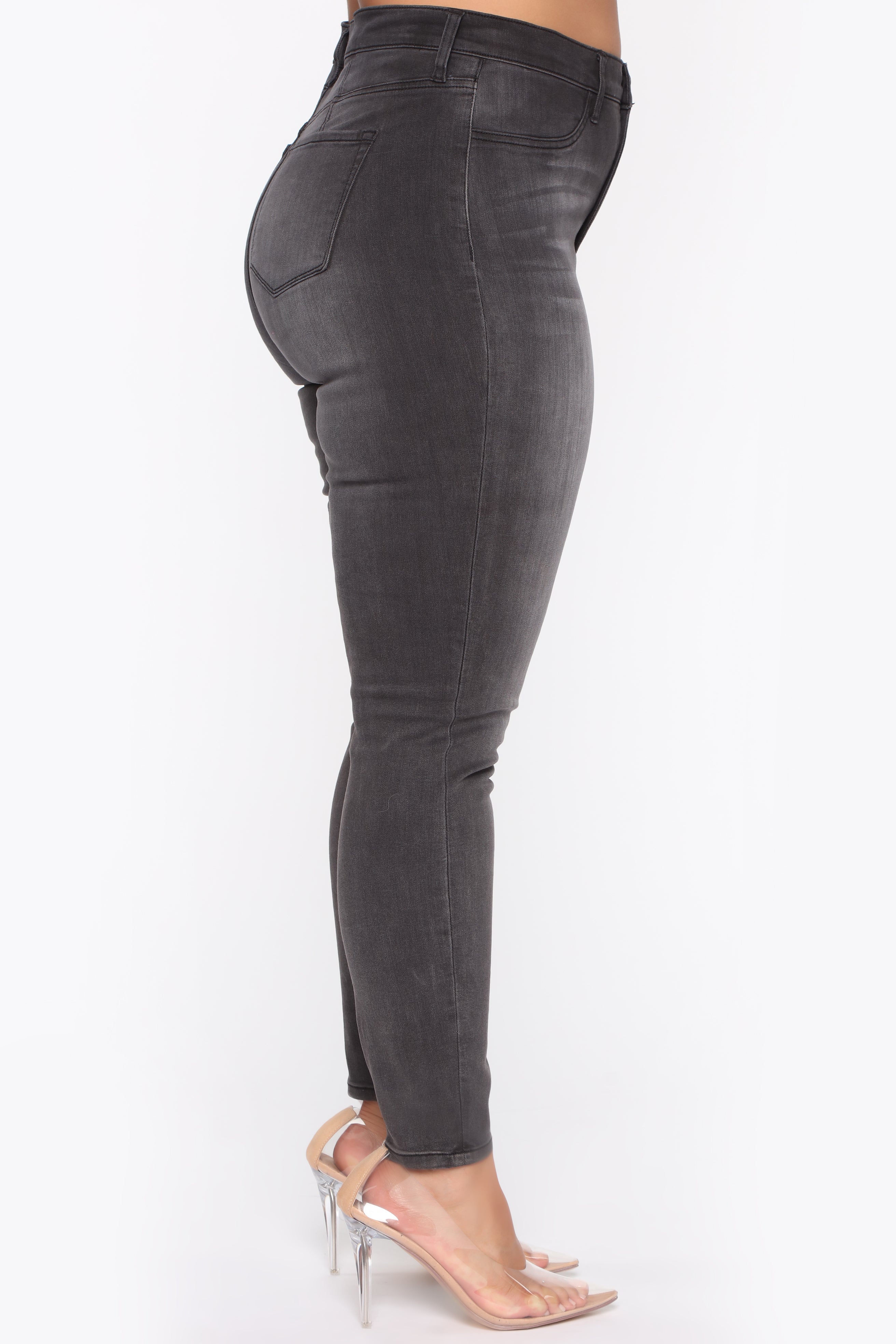 Way Too High Rise Skinny Jeans - Schwarz
