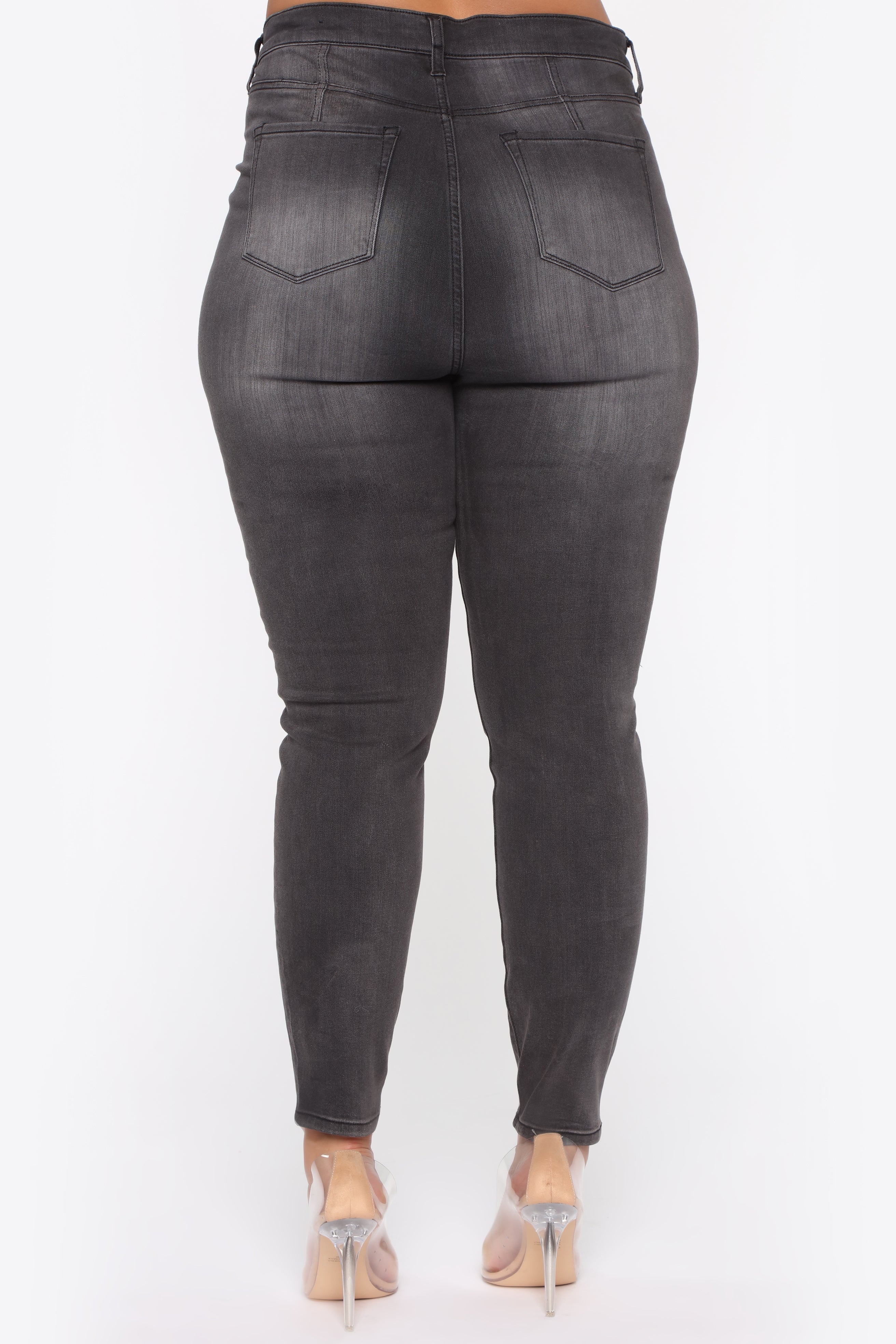 Way Too High Rise Skinny Jeans - Schwarz