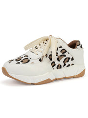 Zapatillas deportivas casuales de leopardo de PU