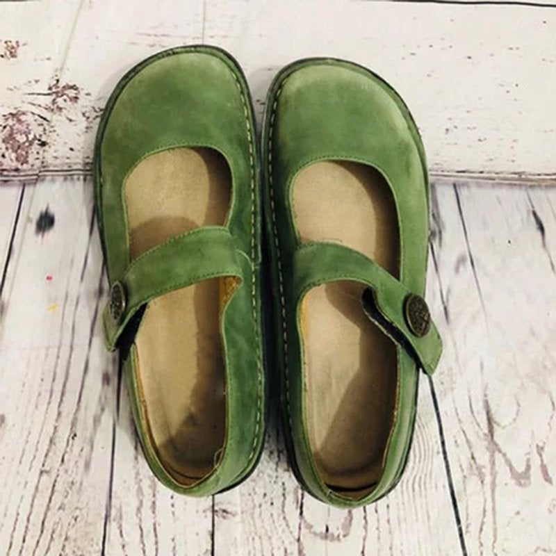 Alegria Paloma – Grüne Mary-Jane-Loafer