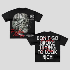 Camisetas con gráficos góticos estadounidenses de gran tamaño Y2K