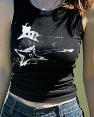 Severny Grunge Grafik-Top