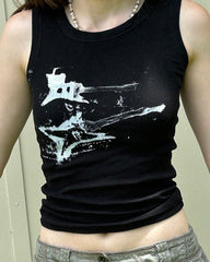 Severny Grunge Grafik-Top