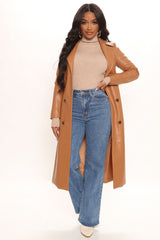 Tell Me – Schmal geschnittene Jeans mit hohem Bund und geradem Bein – dunkle Waschung