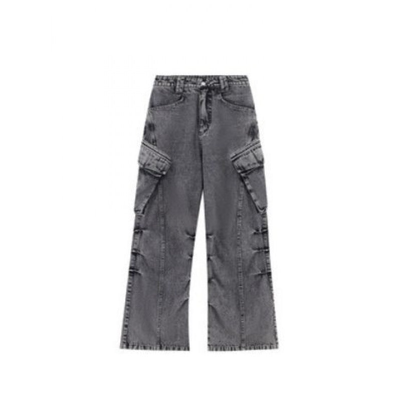Baggy-Cargojeans mit Säurewaschung