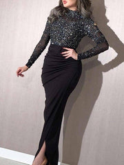 Vestido de noche elegante, sexy y a la moda 