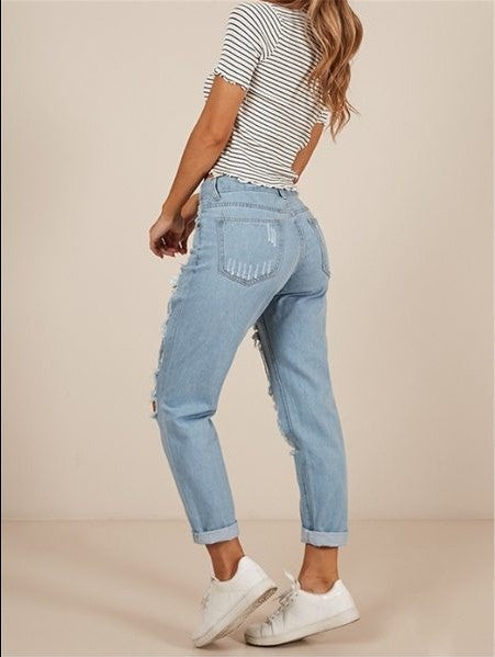 Live Let Live Skinny Jeans – Hellblaue Waschung
