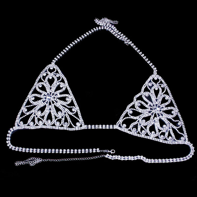 Schmuck Strass Körperkette Höschen und BH mit Diamant XG2181 (Passend für alle Größen)