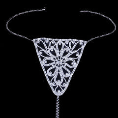 Schmuck Strass Körperkette Höschen und BH mit Diamant XG2181 (Passend für alle Größen)