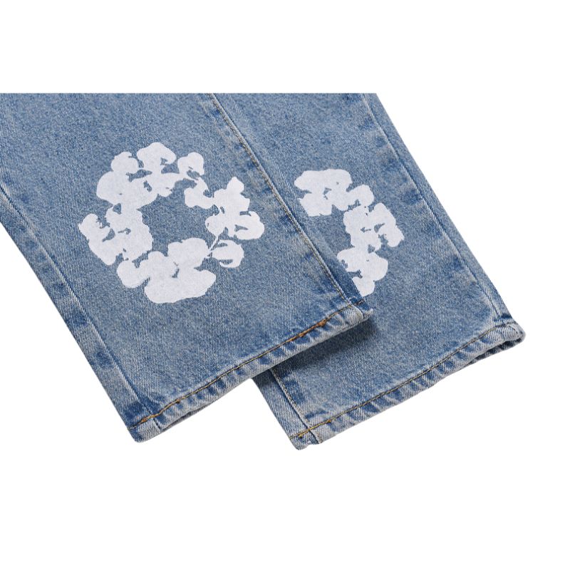 Jeans mit Kapok-Muster