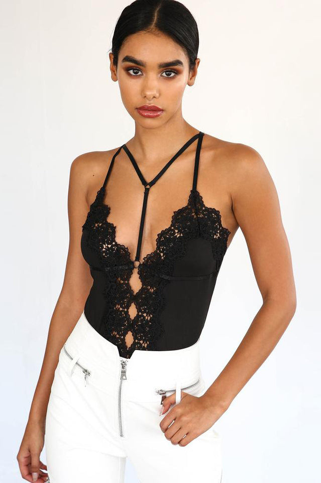 Spitzenbody Bandage Dessous