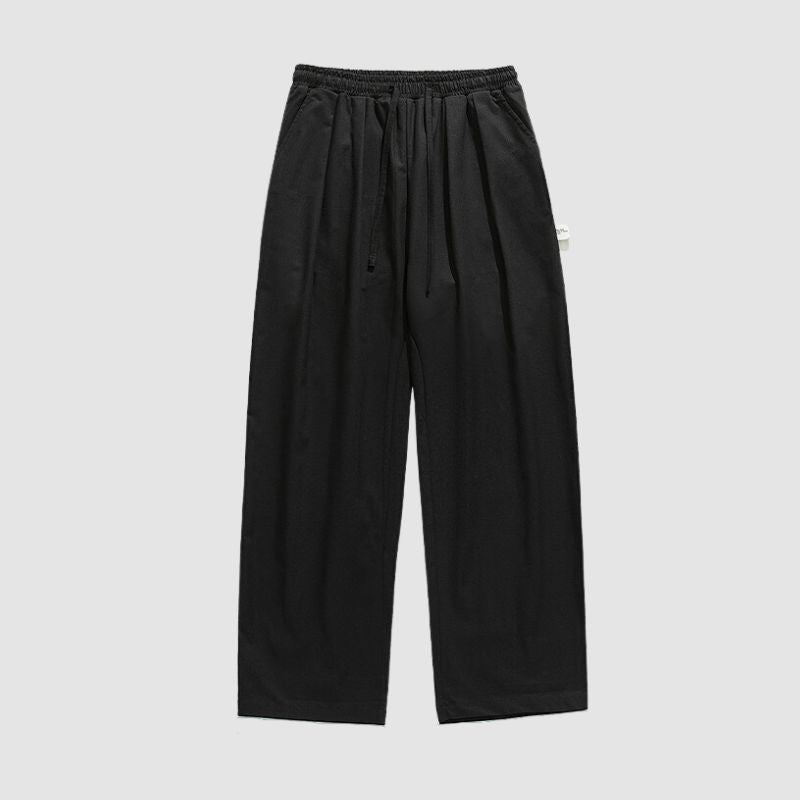 Pantalones cargo de pierna recta con diseño plisado para exteriores