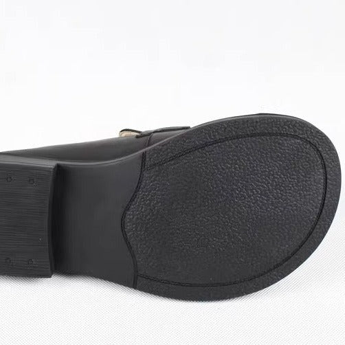 Handgemachte Loafer Big Toe Bequeme weiche Lederschuhe