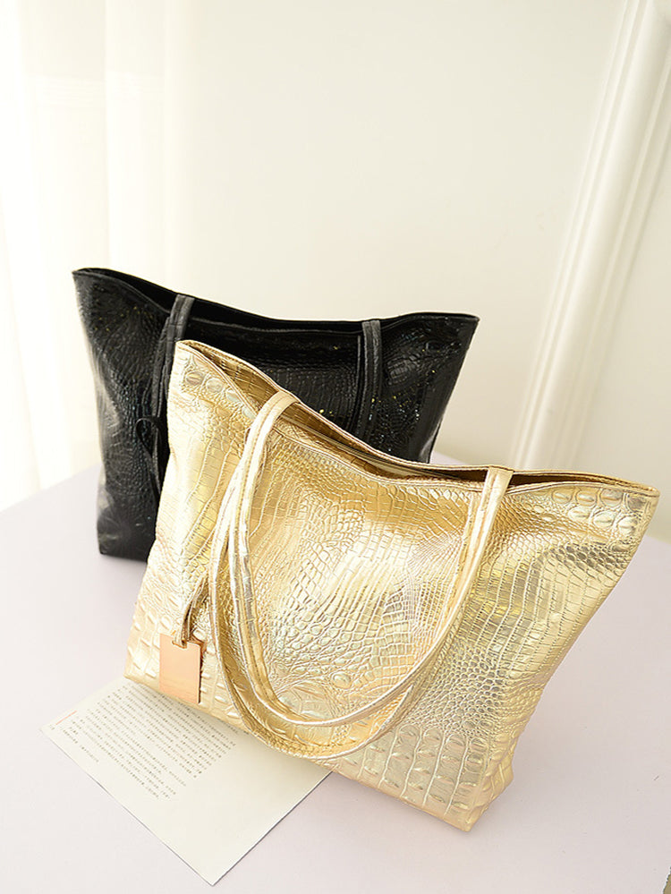 Tote Bag aus Krokodilleder