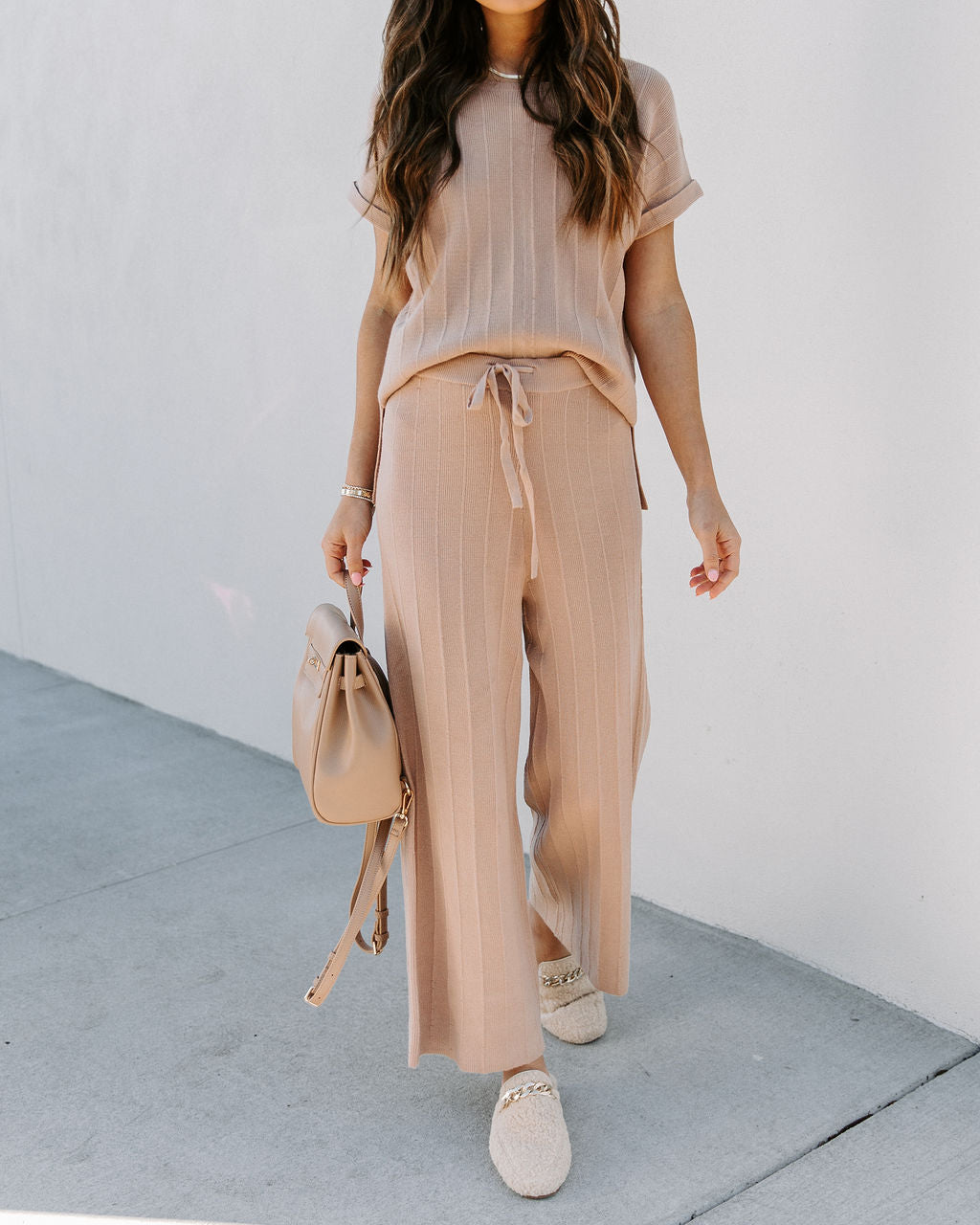 Wait Up – Gerippte, kurze Strickhose