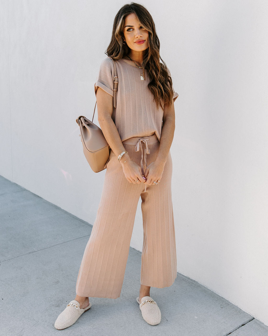 Wait Up – Gerippte, kurze Strickhose