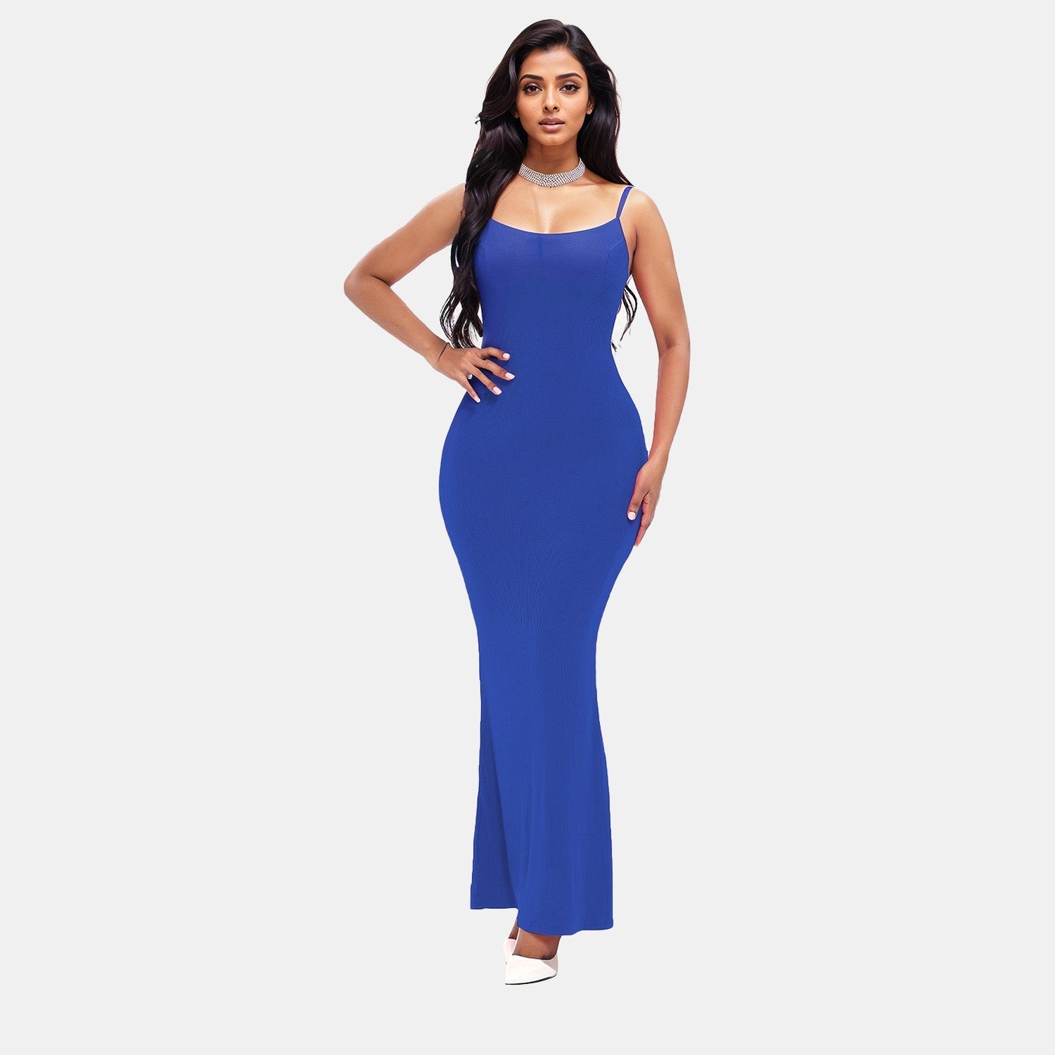 Maxikleid mit integriertem Shapewear-Slip