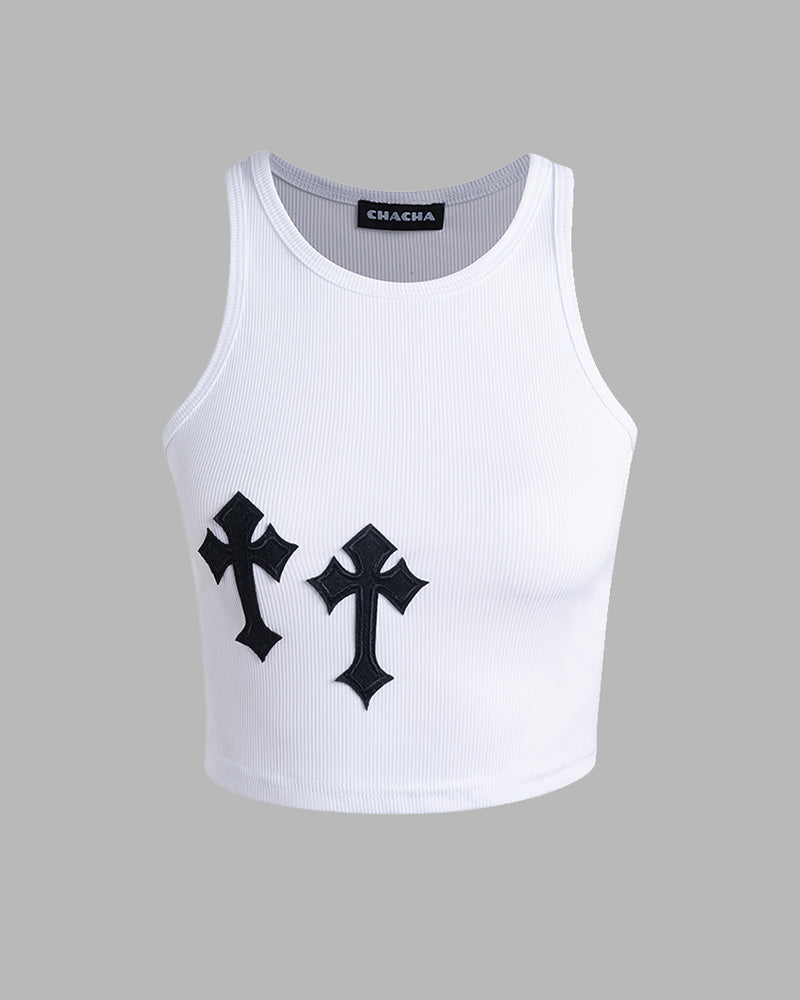 Camiseta sin mangas Baddie Crossing