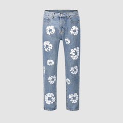 Jeans mit Kapok-Muster