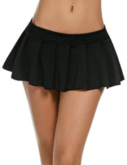 Avidlove Rollenspiel-Minirock mit Falten und Rüschen, Dessous für Schulmädchen