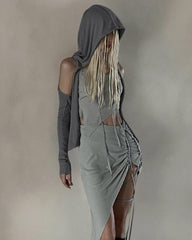 Zephiarah – Strickjacke mit Kapuze und Cut-Outs