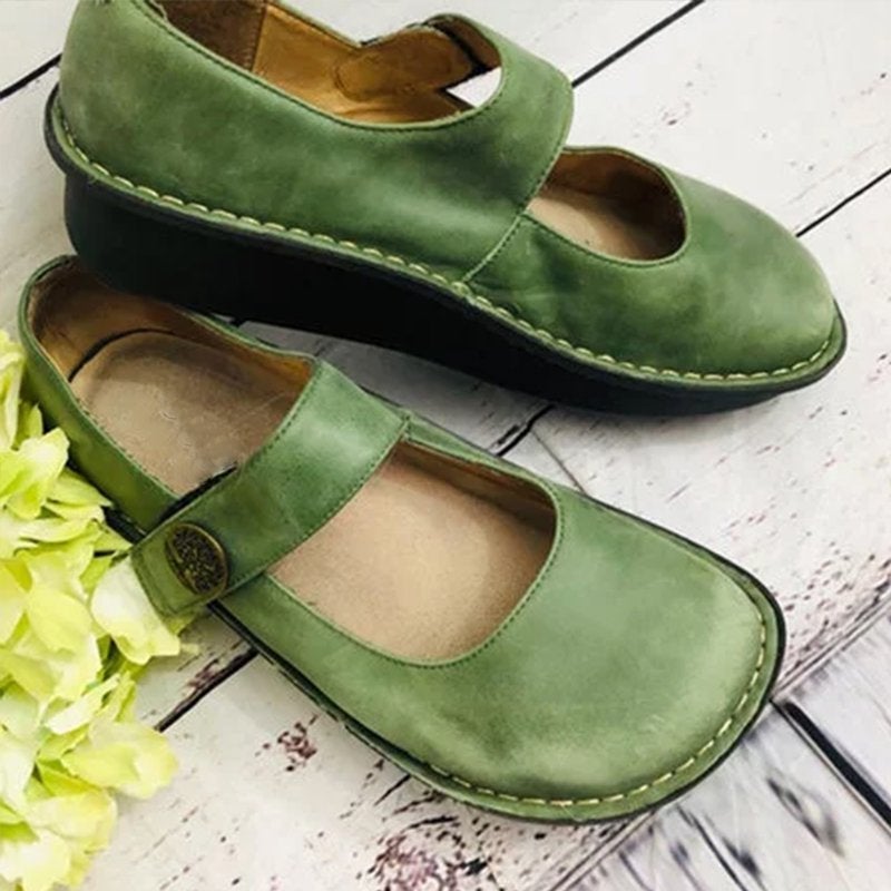 Alegria Paloma – Grüne Mary-Jane-Loafer