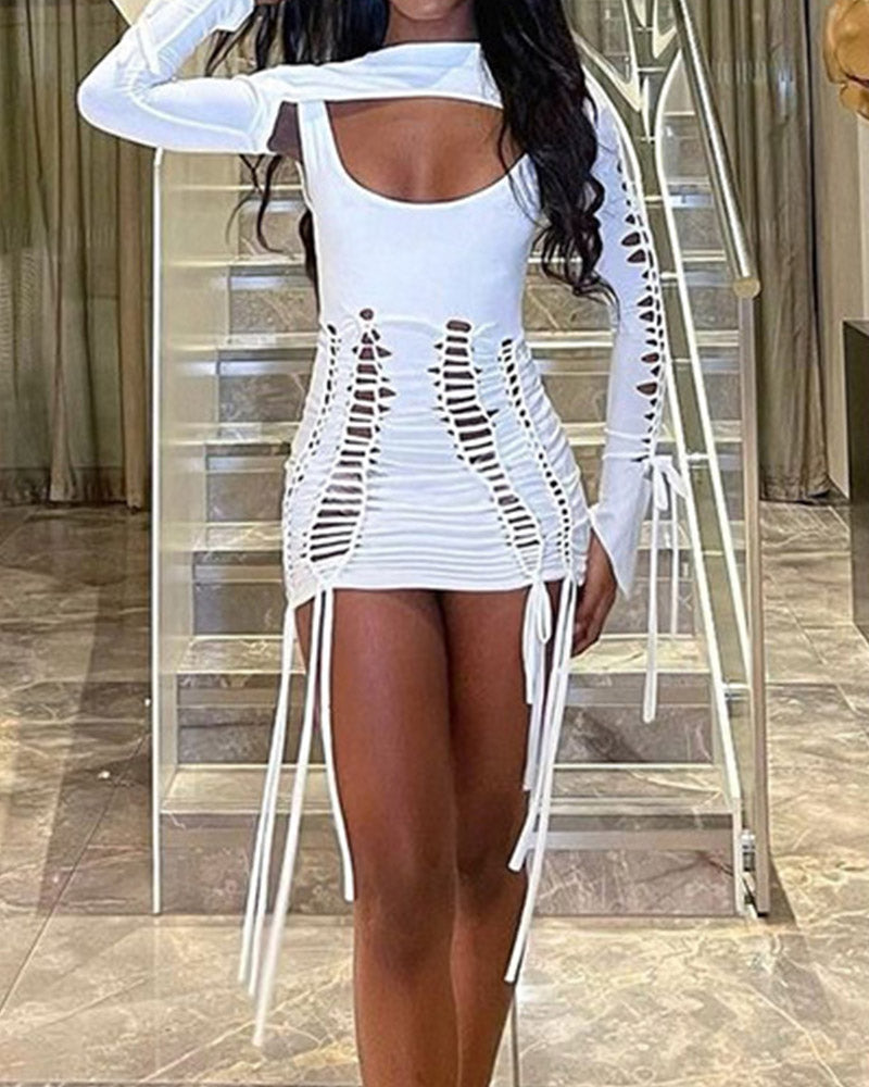 Figurbetontes Kleid mit Cut-Outs für Musikfestivals
