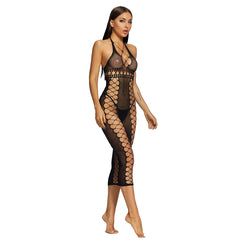 Body de malla de red transparente Temptation, ropa interior, falda